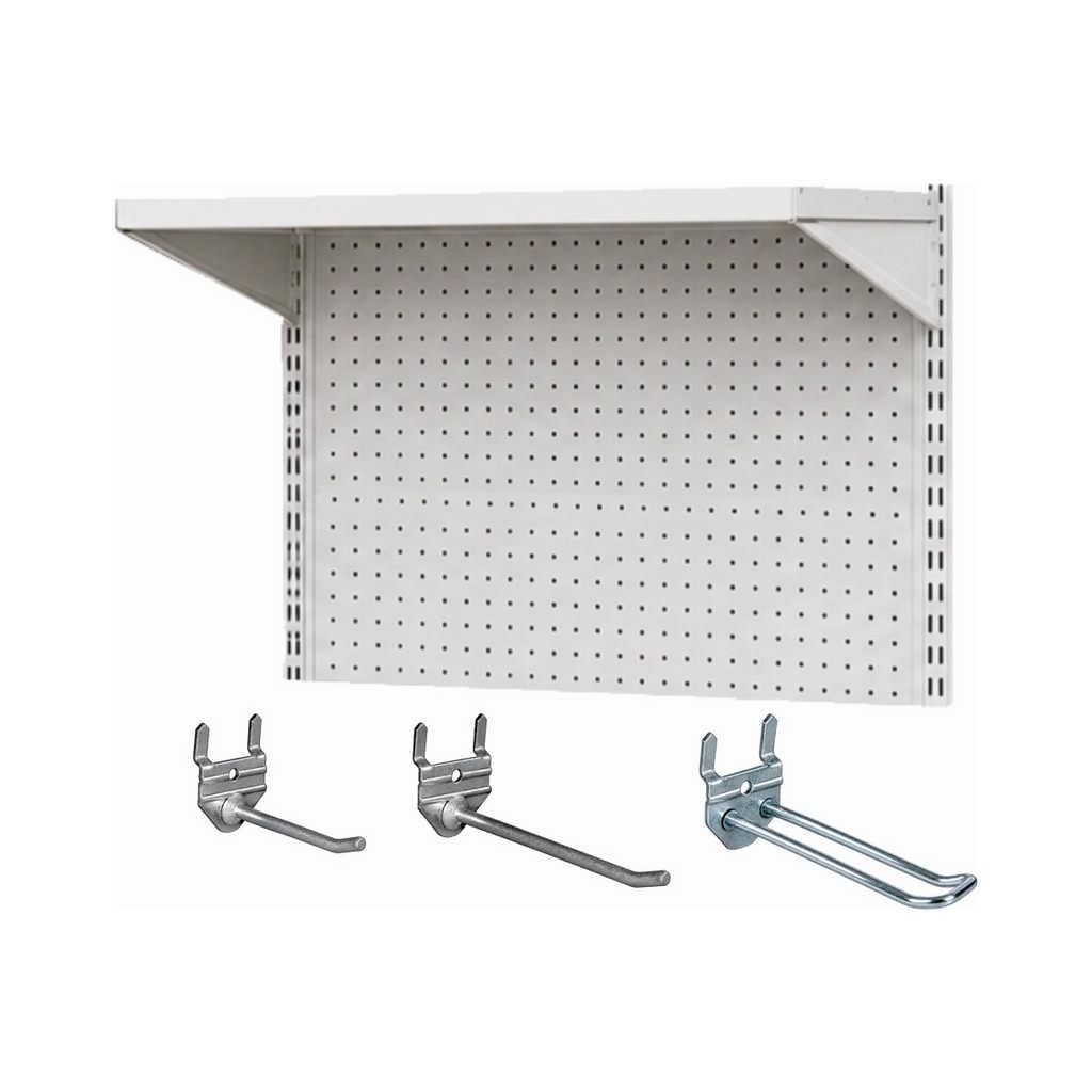 Wall Band Pegboard & Shelf Combo